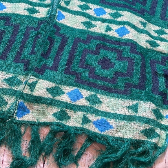 NWT Free People Diamondback Cozy Kimono Green sz OS - Picture 8 of 12